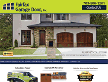 Tablet Screenshot of fairfaxgaragedoor.com